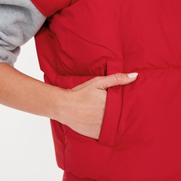 Old Navy Red Quilted Puffer Vest - Picture 6 of 13